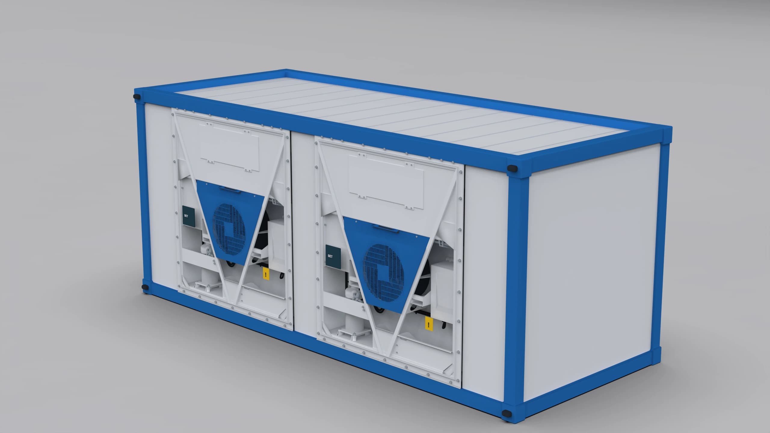BIG WINTER BLAST 20 - 20-foot blast freezer container · Side access